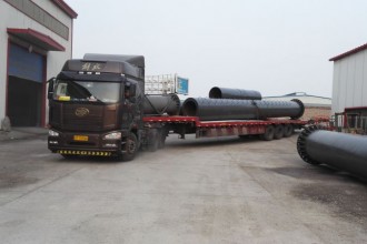 萬(wàn)杰高立柱裝車及施工現(xiàn)場(chǎng)